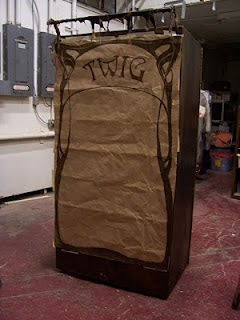 The actual full-size TWIG Theatre cart