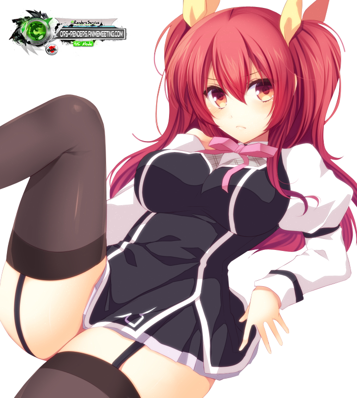 Rakudai Kishi no Cavalry:Stella Vermillion Kawaiii Seifuku Render.