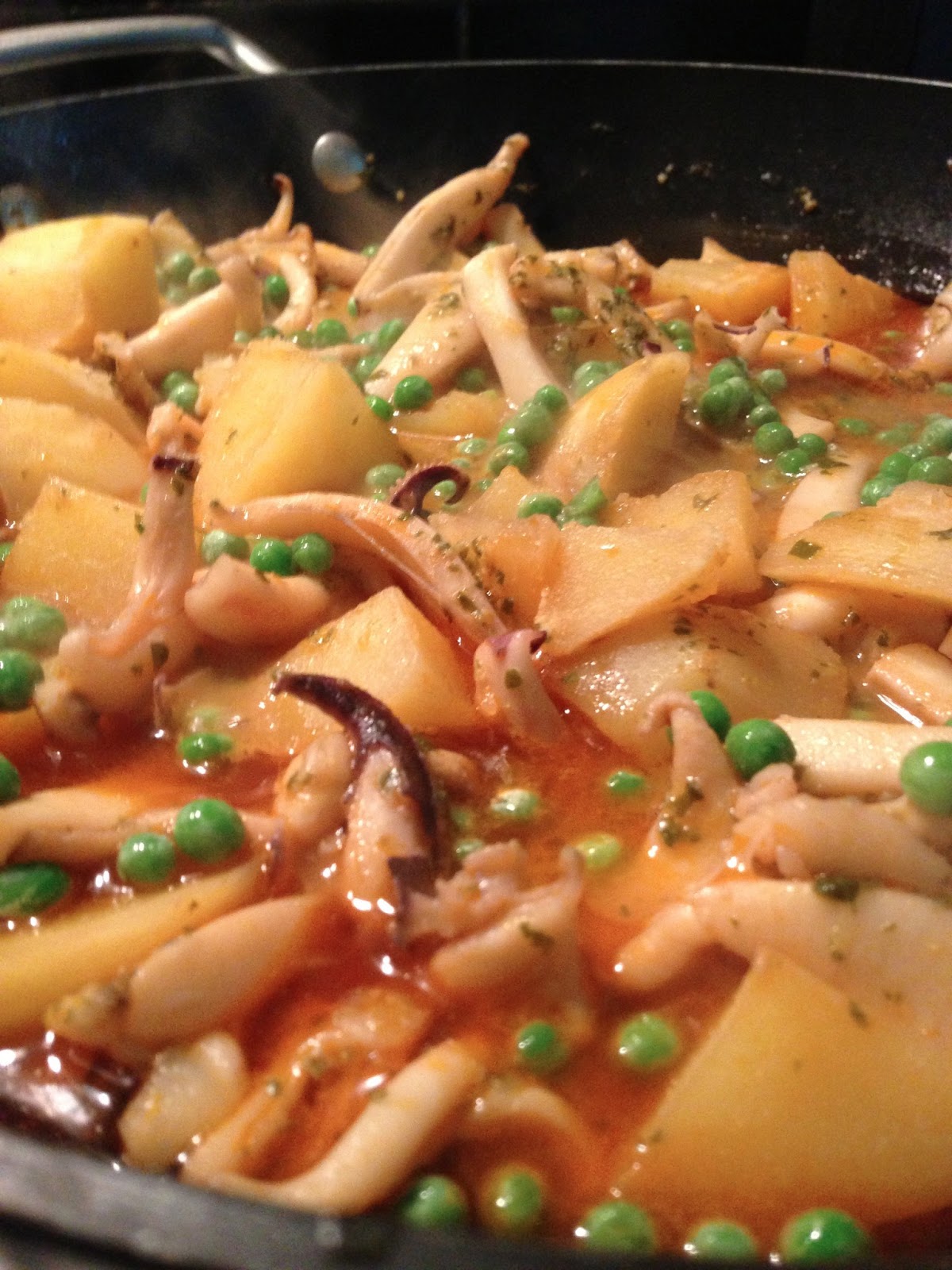 piselli e patate in umido