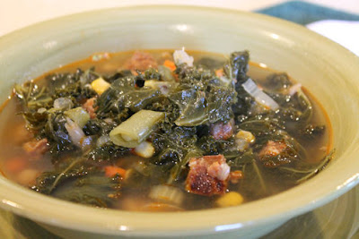 Hearty and Flavorful Chorizo Sausage and Kale Soup.