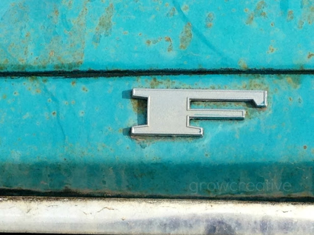 Rusty turquoise ford truck photos: growcreative