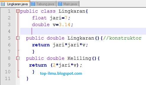 Contoh Program Inheritance pada Java