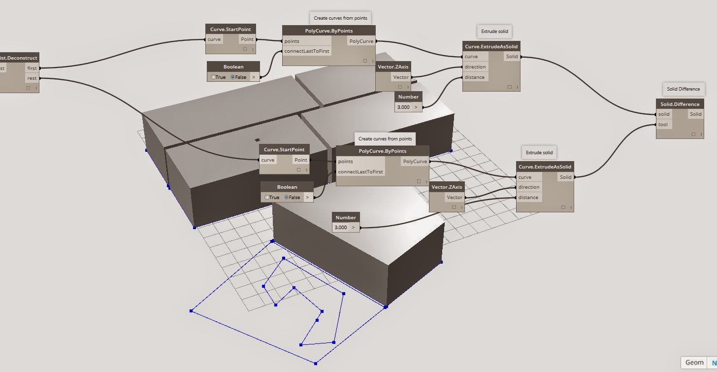 BIM note: Solid Rooms, experiments with Dynamo / 02
