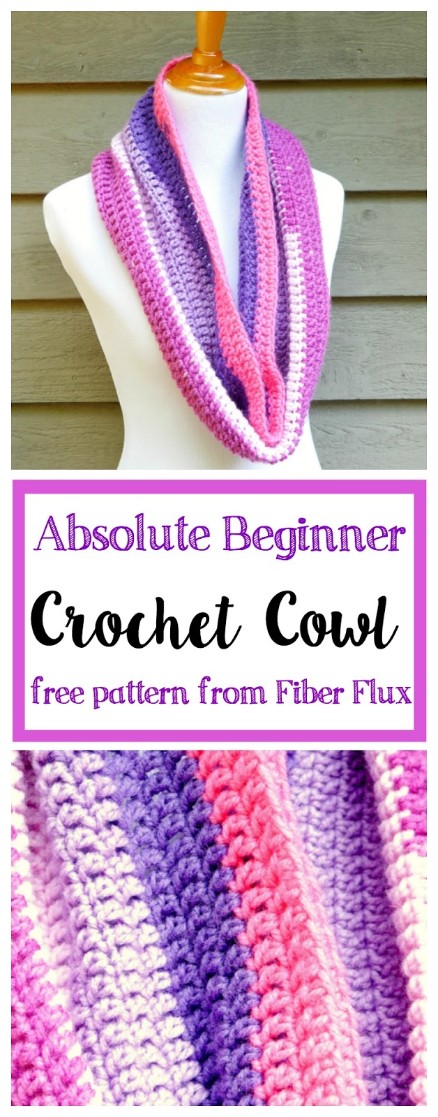 Fiber Flux: How To Crochet A Cowl For The Absolute Beginner!