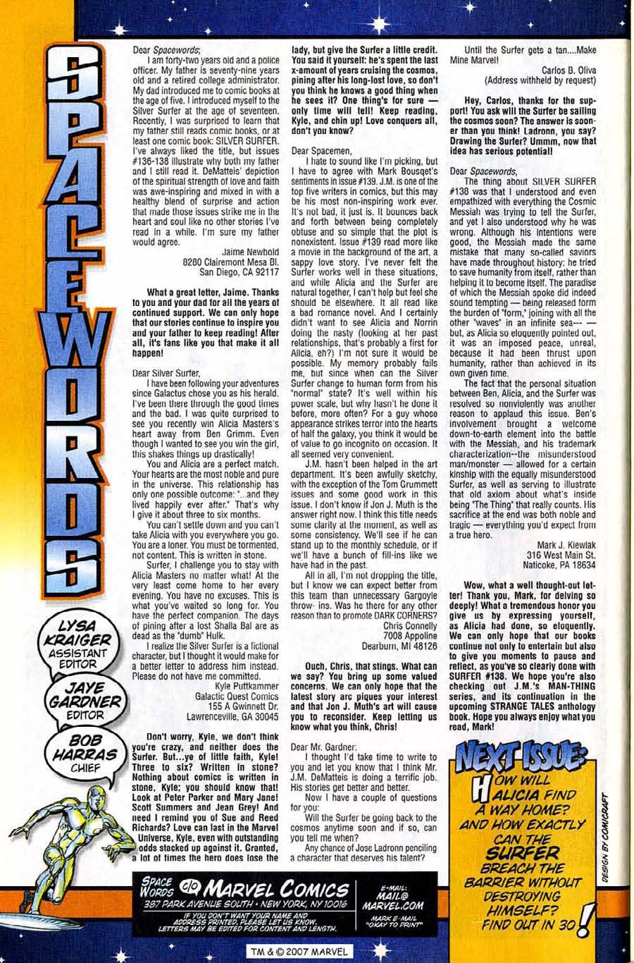 Read online Silver Surfer (1987) comic -  Issue #141 - 36