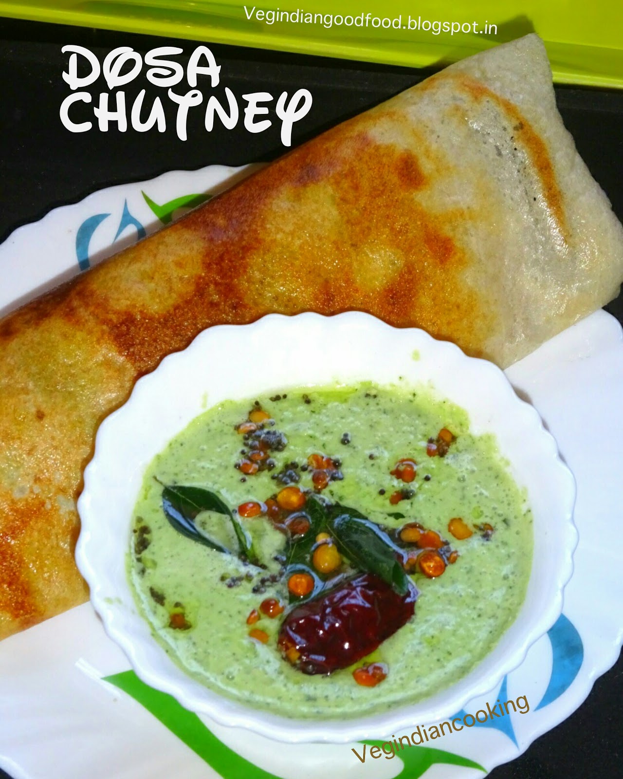 Veg Indian Cooking Dosa Chutney