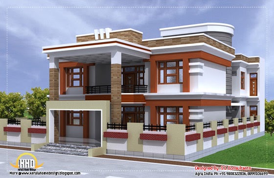 3350 Sq. Ft. Beautiful double storied house with plan - Kerala home