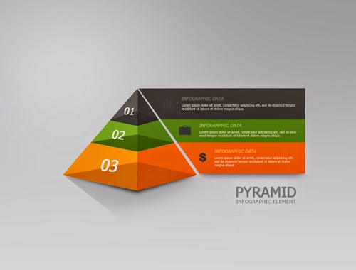 Photoshop Tutorial Graphic Design Infographic Translucent Pyramid