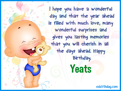 Yeats Happy Birthday Yeats Happy Birthday