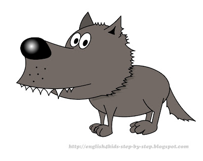 cute cartoon wolf clip art