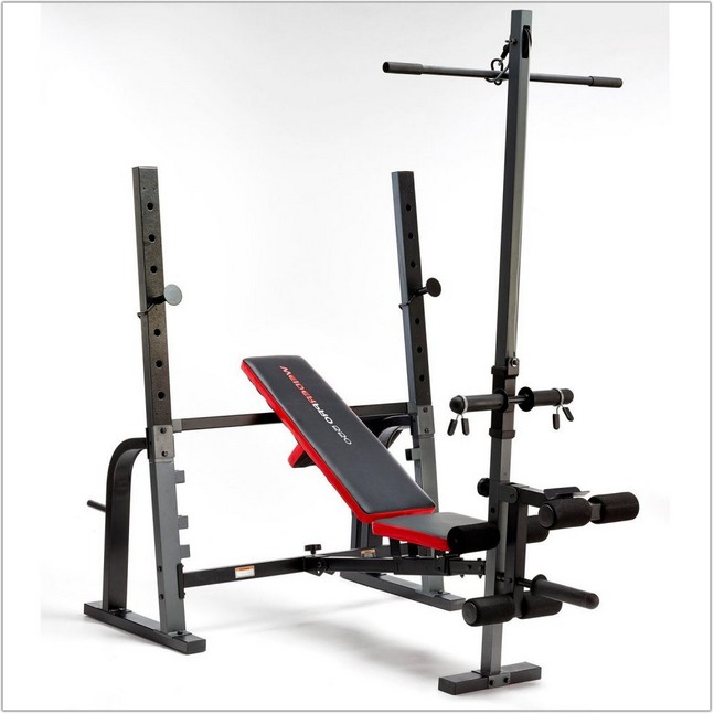 Weight Bench With Lat Pulldown