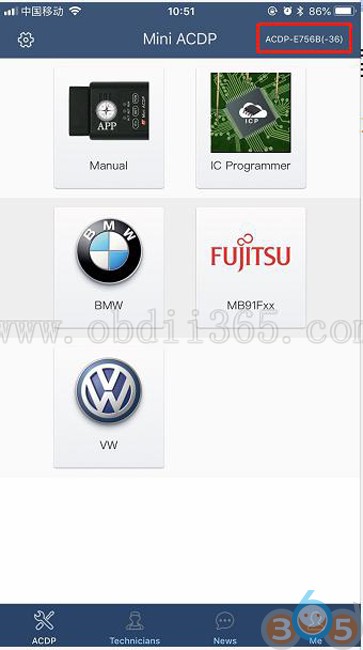 connect-yanhua-mini-acdp-to-pc-1