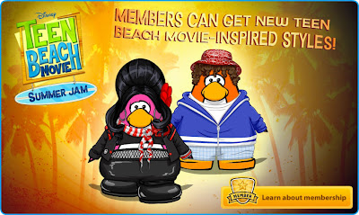 Club Penguin Teen Beach Movie Summer Jam Log Off Screen