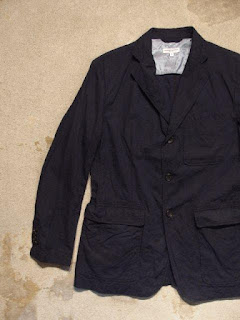 Engineered Garments Baker Jacket in Dk.Navy Java Cloth