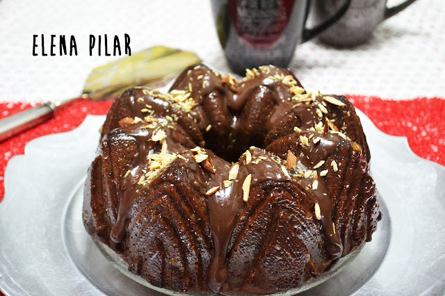 Bundt cake de chocolate y vino tinto