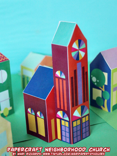 Papercraft Church Template papercraft-church-template