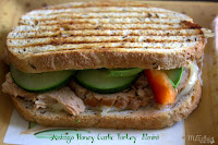 Asiago Honey Garlic Turkey Panini/ This & That #panini #slowcooker #turkey #lunch #gourmetwarehouse #honeygarlicinjectable