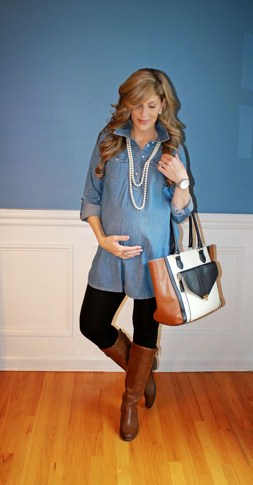 Outfitted411: Chambray Maternity...