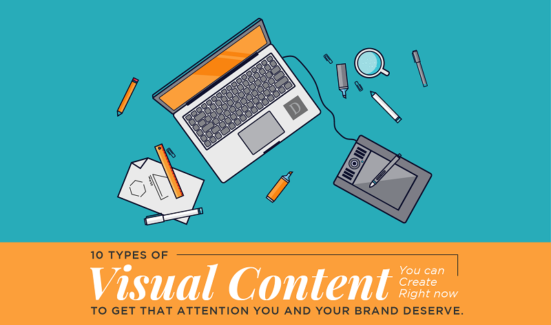 Never face creative block again. Bookmark this resource, now! titled: 10 Types Of Visual Content You Should Include in Your Marketing Strategy - #infographic