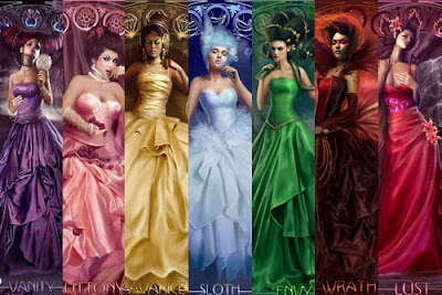 The seven deadly sins in female form