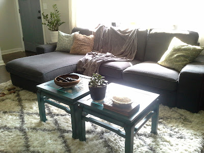 Living room kivik sofa eclectic modern small