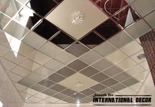 mirrored ceiling tiles designs for bathroom, bathroom ceiling ideas