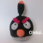 patron gratis pajaro negro angry bird amigurumi | free amiguru pattern black bird angry bird