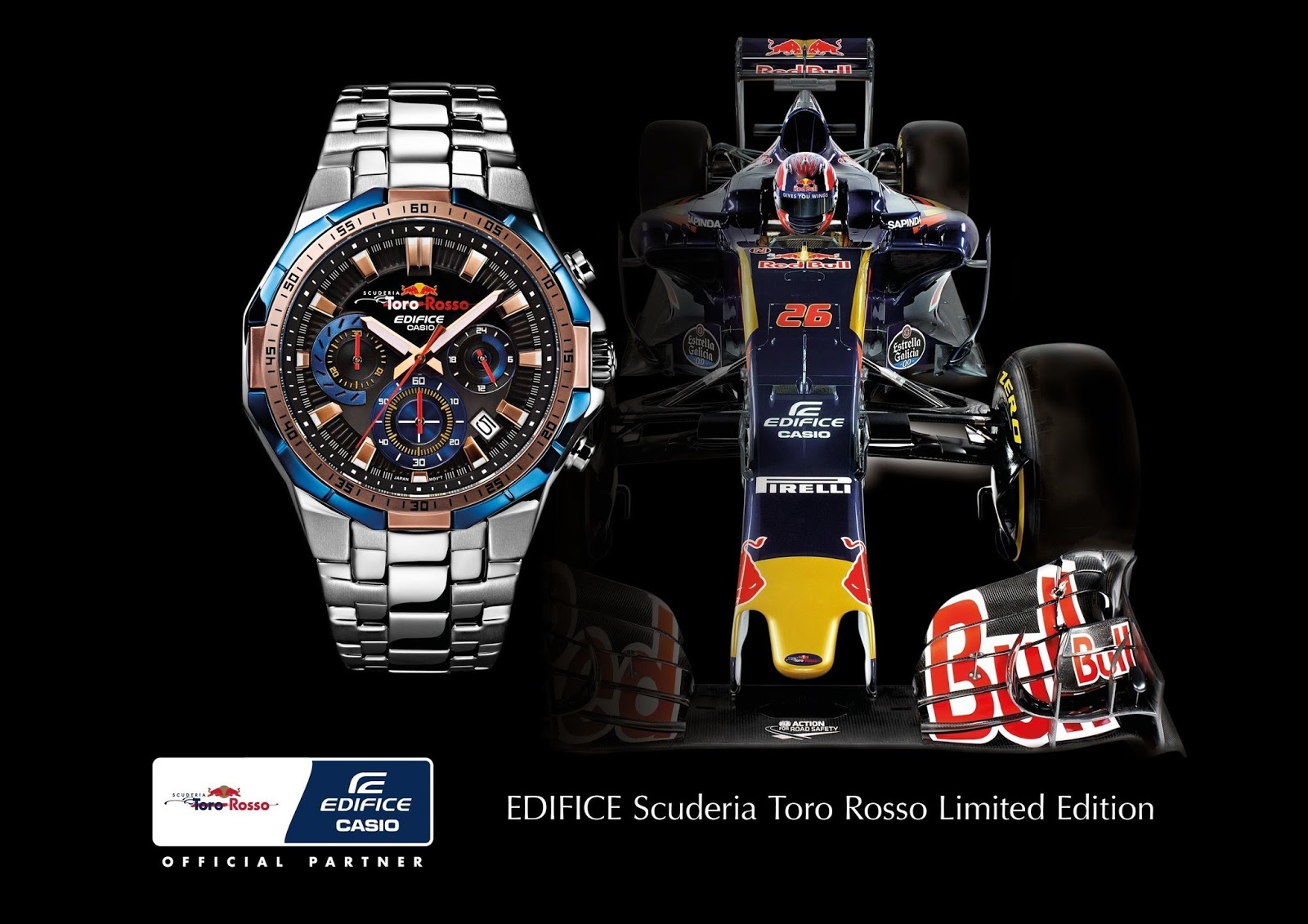 Casio to Release First Partnership Model With Scuderia Toro Rosso - Thisfunktional