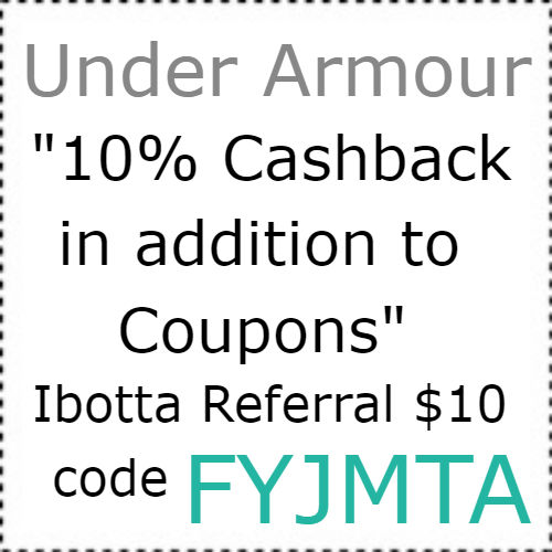 Under Armour cashback Ibotta app, $10 Ibotta Code