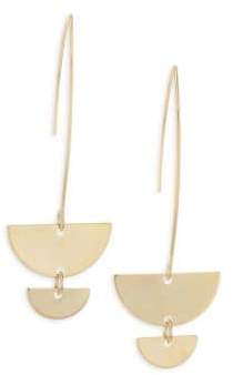Jules Smith Half Moon Bay Hoop Drop Earrings