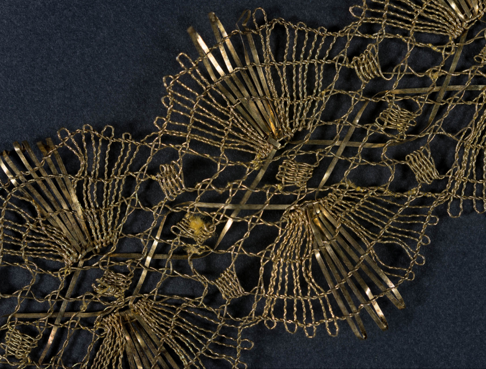 Two Nerdy History Girls A Sparkling Length of 18thc Gold Lace from the