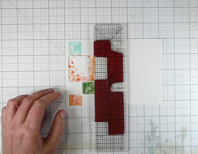 Lift Bridge Cards and Crafts: How to make a stamped grid background