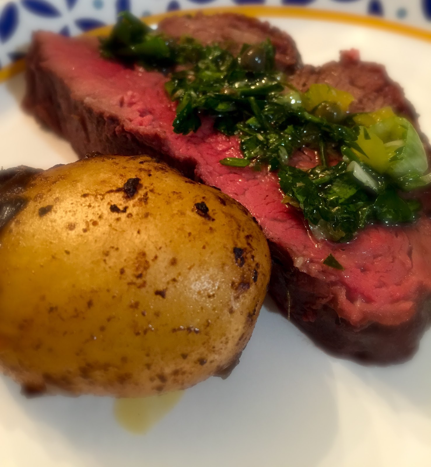 Ain't no cooking like Momma's: Beef Tenderloin with Persillade Relish