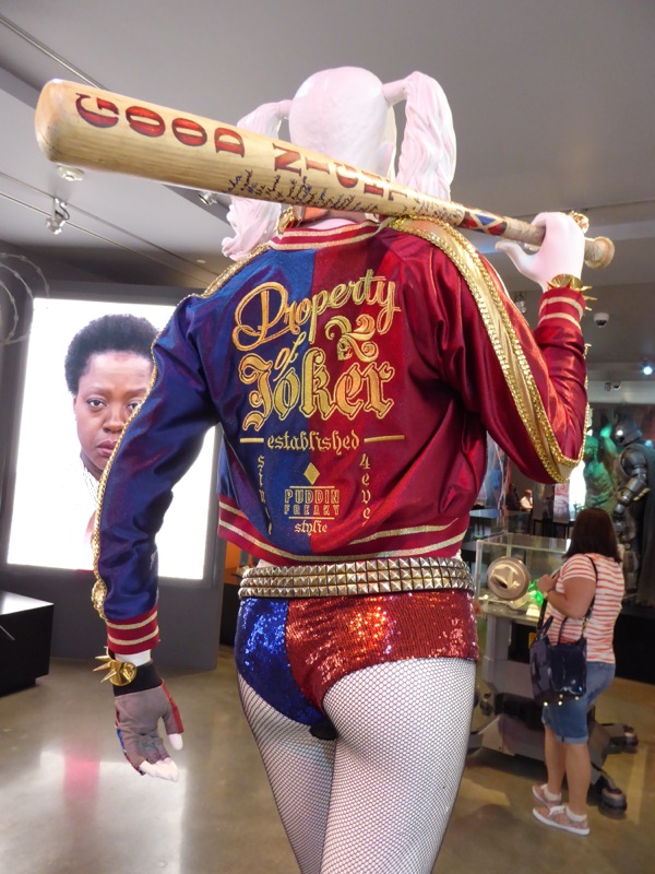 Hollywood Movie Costumes And Props Margot Robbie S Harley Quinn Costume From Suicide Squad On Display
