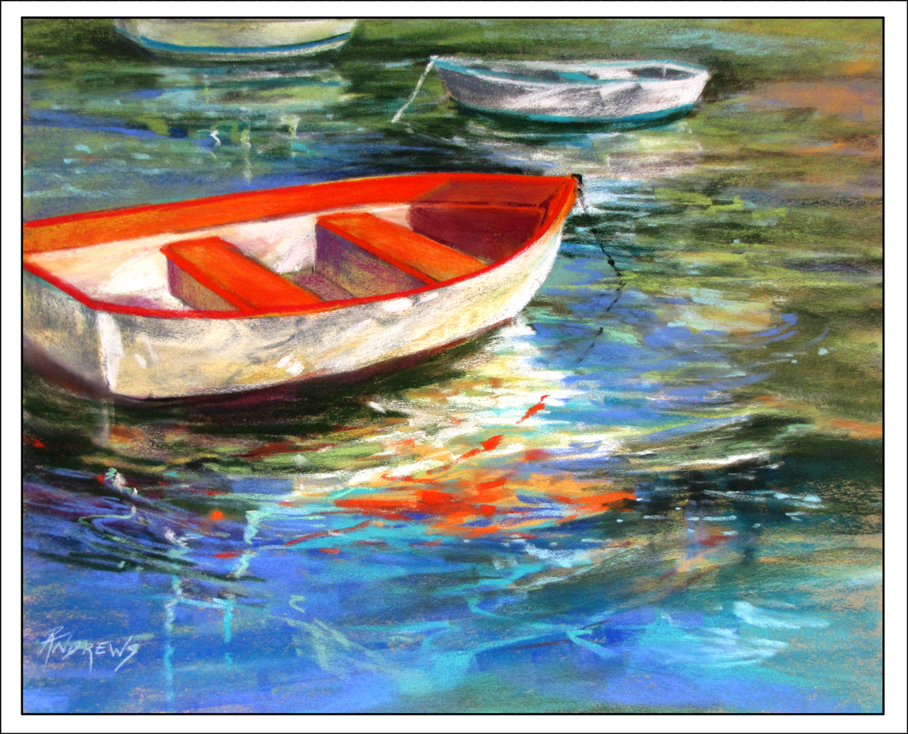24x36 Giclee Art Print, Gallery Framed, White Wood Lake Collage Kennebunkport The Lake Life Maine 