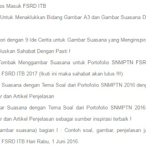 Contoh Soal Menggambar Suasana