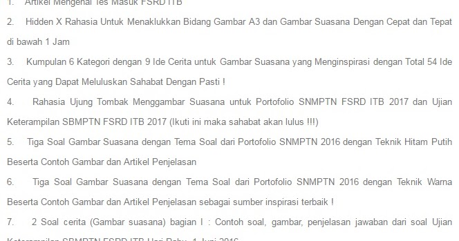 Sharinggan Contoh Soal Gambar Suasana Sbmptn