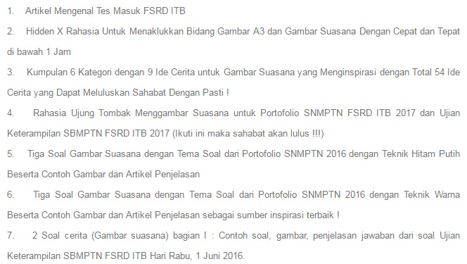 Strategi Lulus Snmptn Fsrd Itb 2017 Dengan Pasti Bimbel Gambar Online Master Seni Fsrd Itb Fsr Isi Yogya Creabiz Its Ptn Lainnya