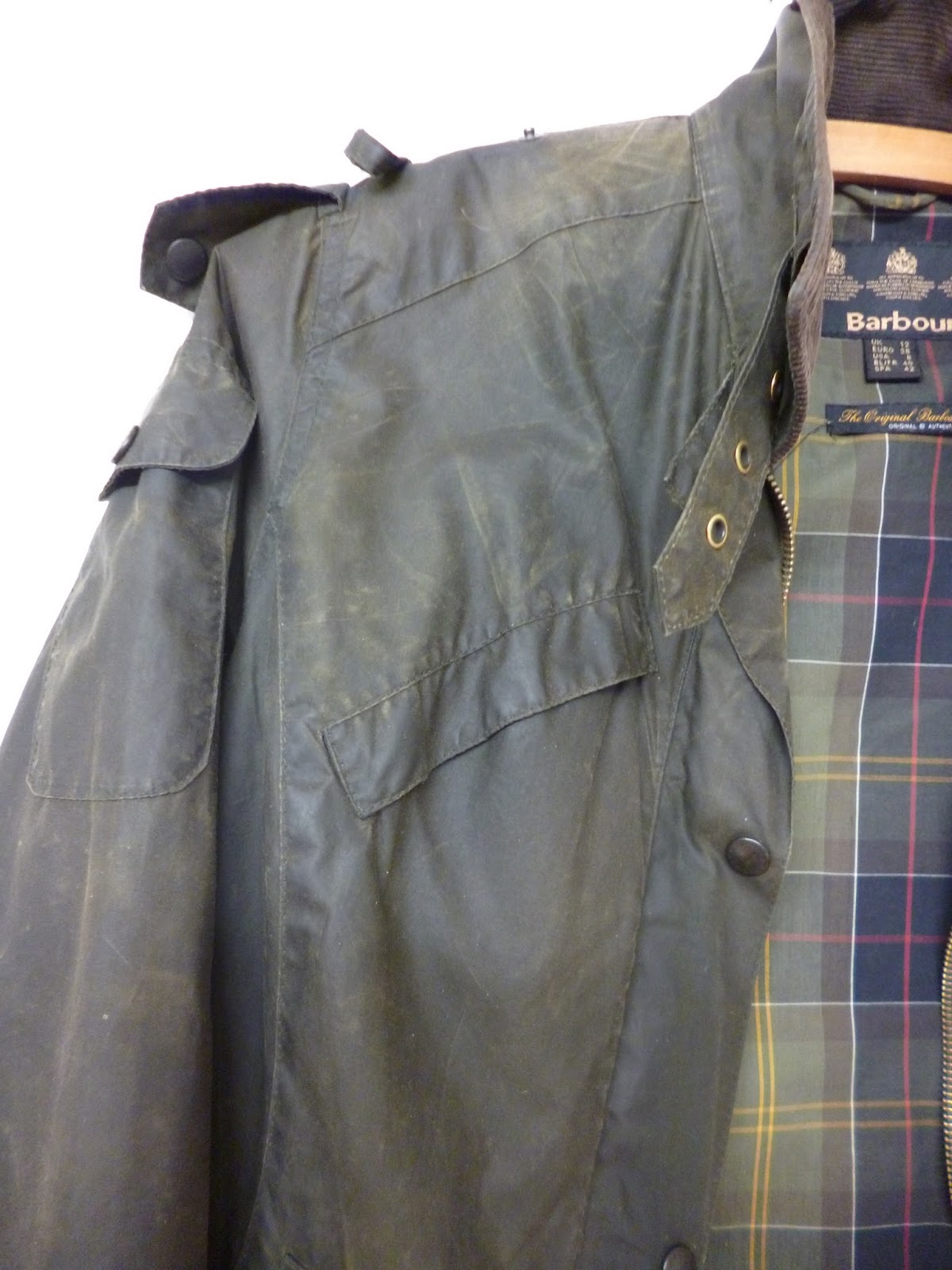 barbour wax before and after