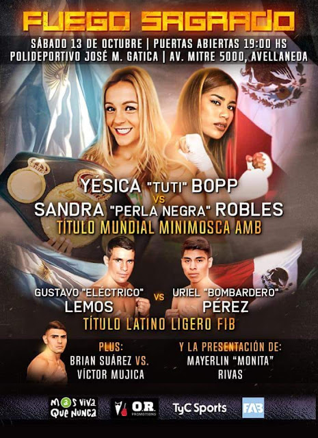 PELEA LA TUTI BOPP ESTE SABADO