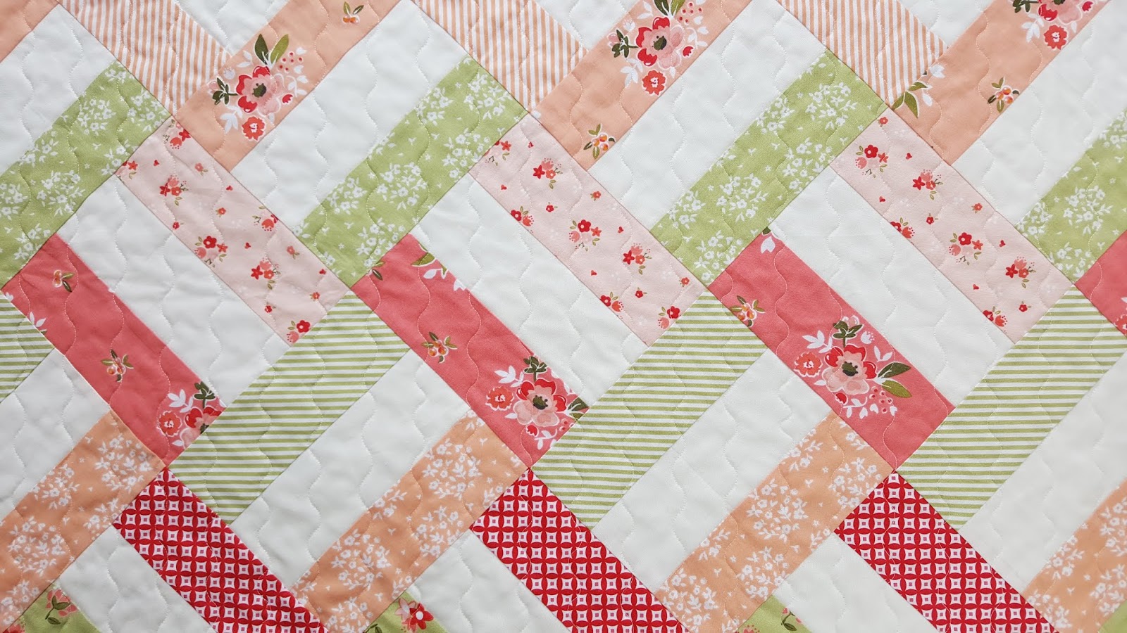Woodberry Way: One hour baby quilt top