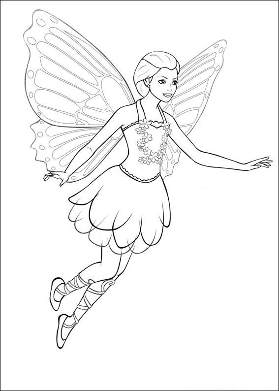 Desenhos de Barbie Butterfly para pintar, colorir, imprimir! Barbie mariposa para pintar, riscos e moldes