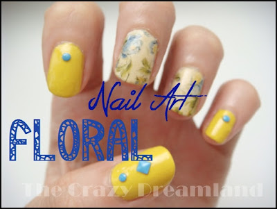 floral nail art