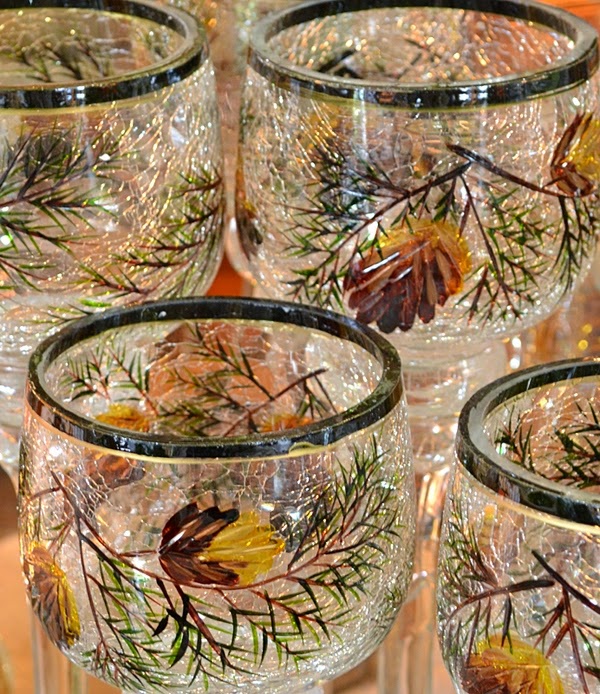 Decorate glasses for party
