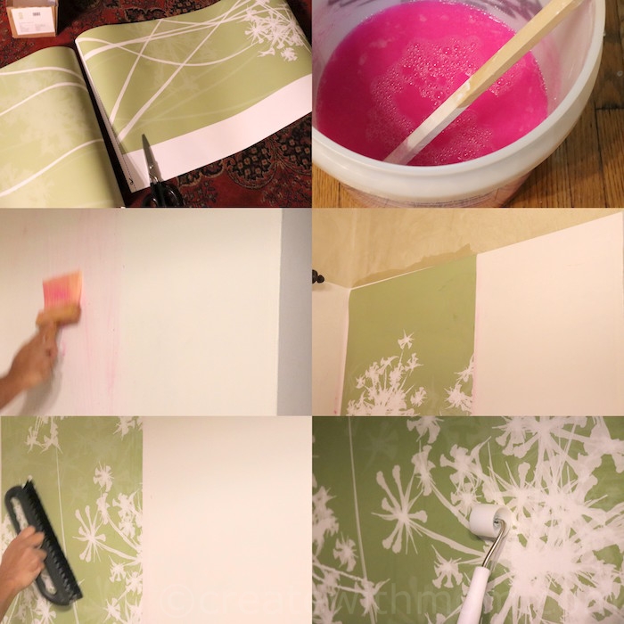 Create With Mom Adding Colour using wall mural and canvas prints from