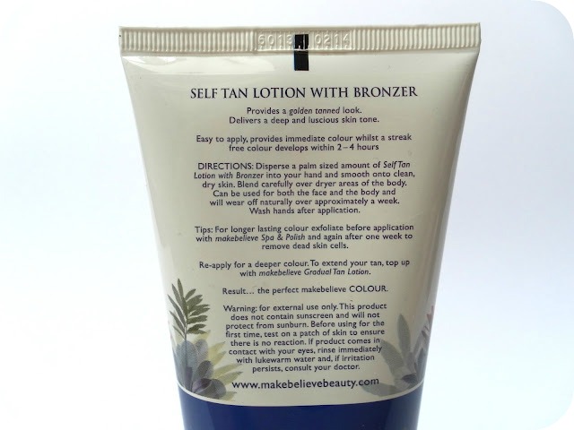 A picture of Make Believe Self Tan Lotion with Bronzer Golden Tan Zone 4