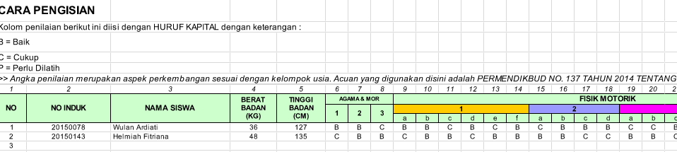 Aplikasi Raport PAUD Otomatis Umur 34 Tahun Uji Aplikasi Raport PAUD Otomatis Umur 34 Tahun Uji