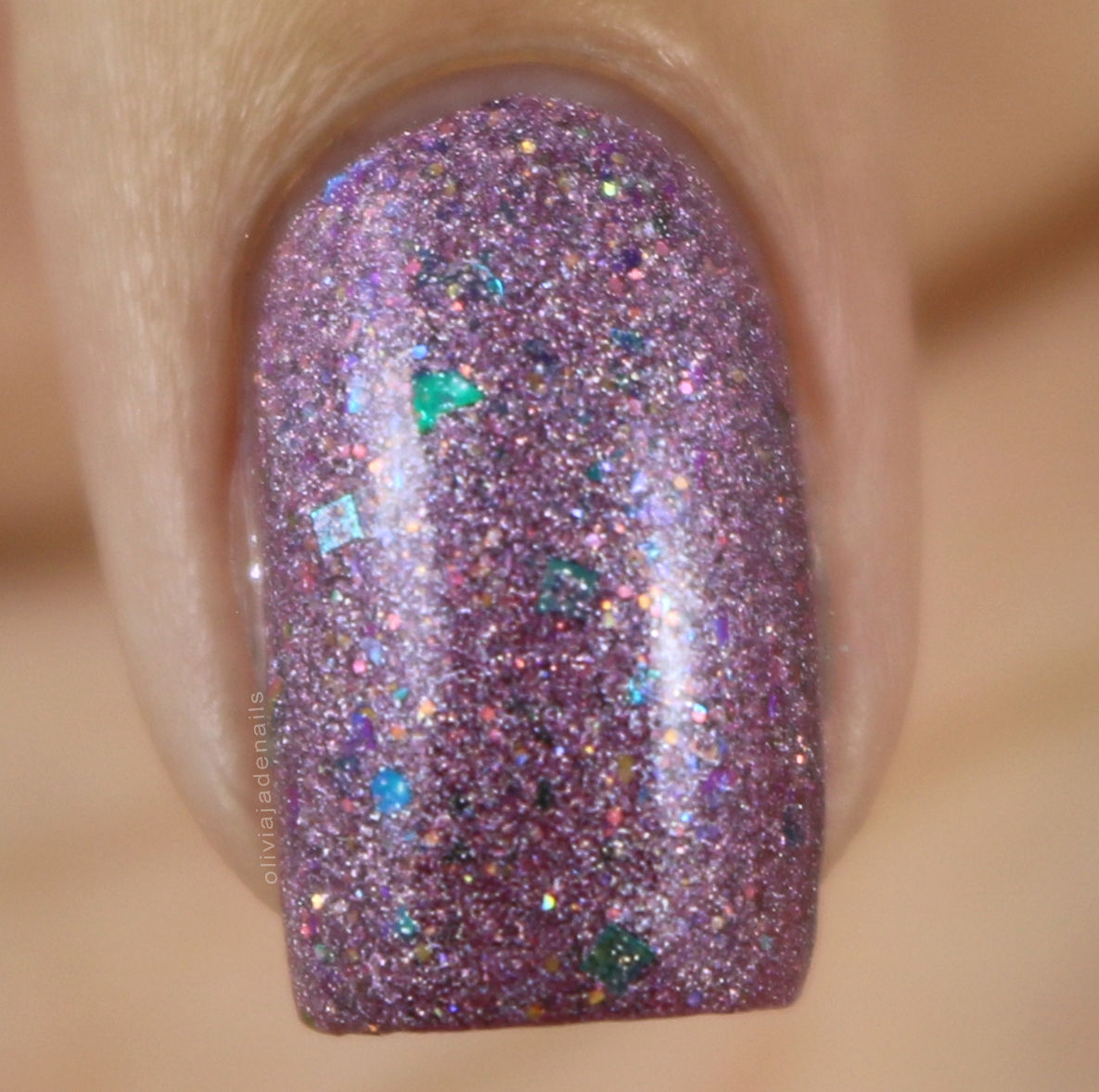 Powder Perfect Bittersweet swatched by Olivia Jade Nails