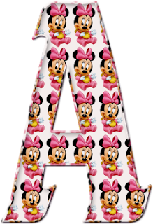 Lindo Abecedario con Minnie Bebé. Cute Alphabet with Minnie Baby.