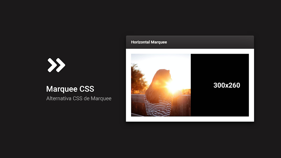 alternative marquee css without html